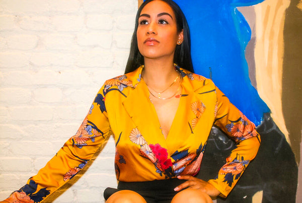 Finish | Floral Print Bodysuit