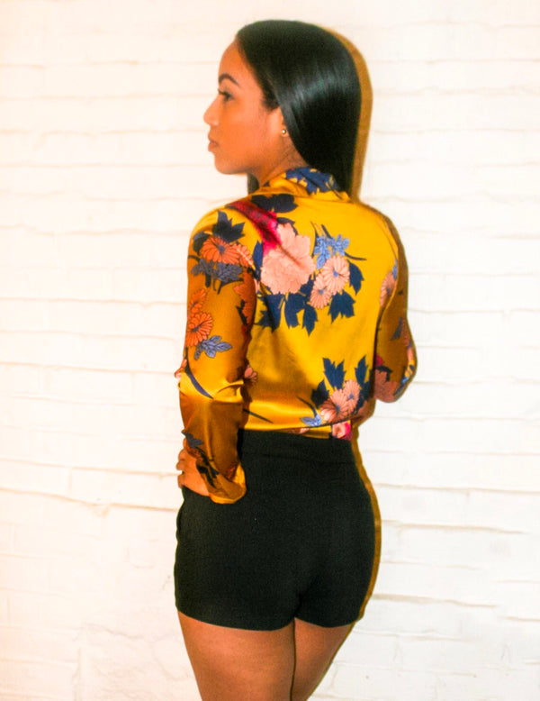 Finish | Floral Print Bodysuit