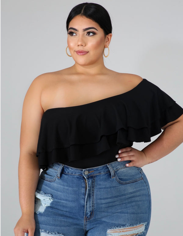 Ruffle | Bodysuit Plus Size