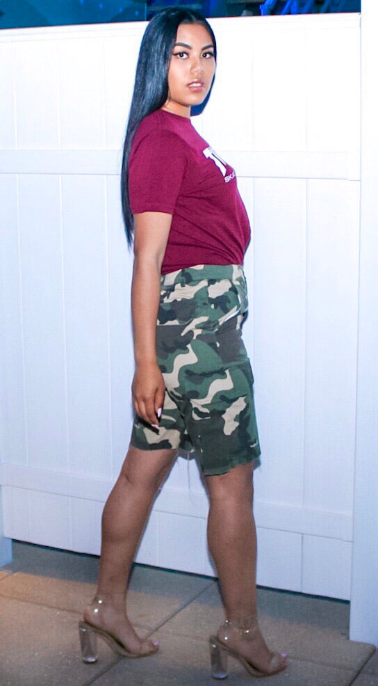 Ease  | Cargo Camo Shorts